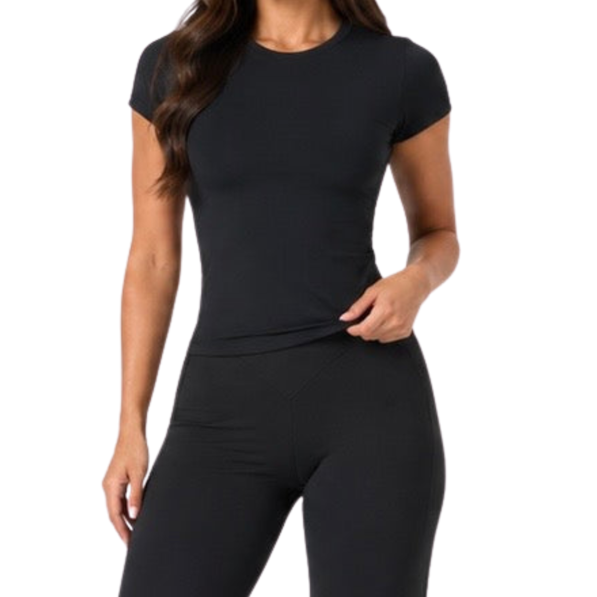 Contour tee-BLACK