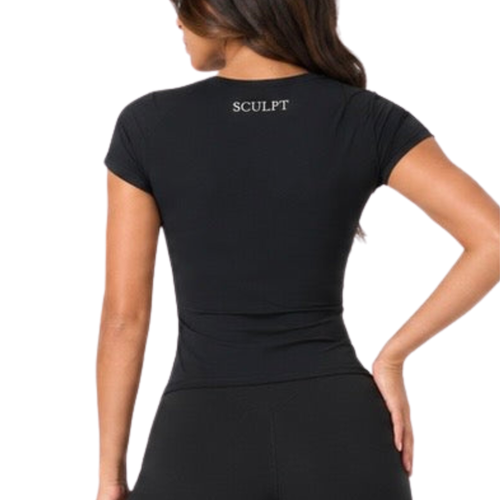 Contour tee-BLACK