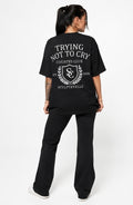 Trying not to cry tee unisex -Black