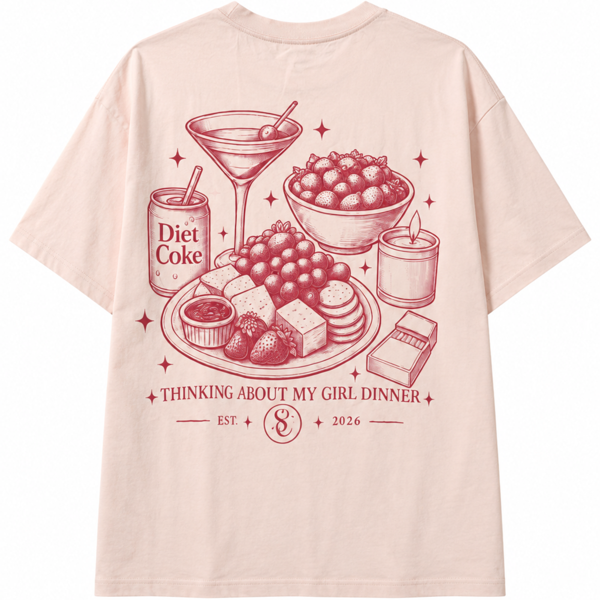 Girl dinner Tee-Pinky