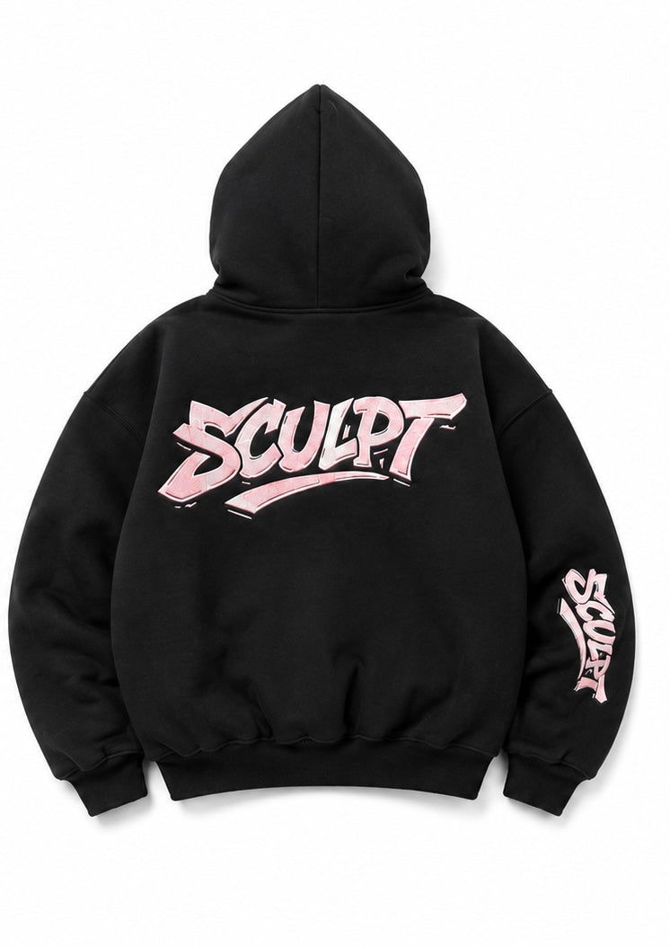 Limited edition unisex SCULPT Hoodie-Pink