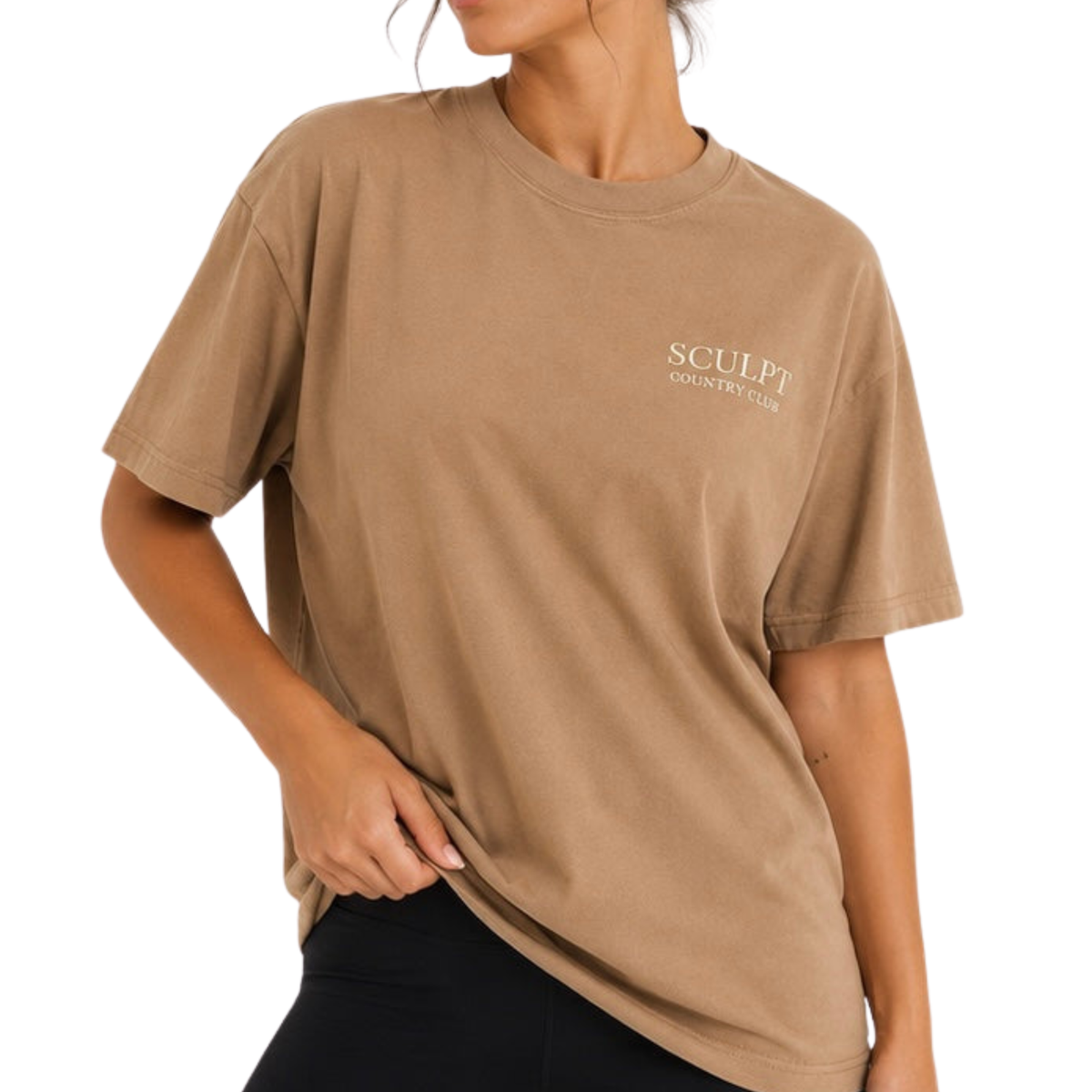 SCULPT Country Club Oversized Tee unisex – latte