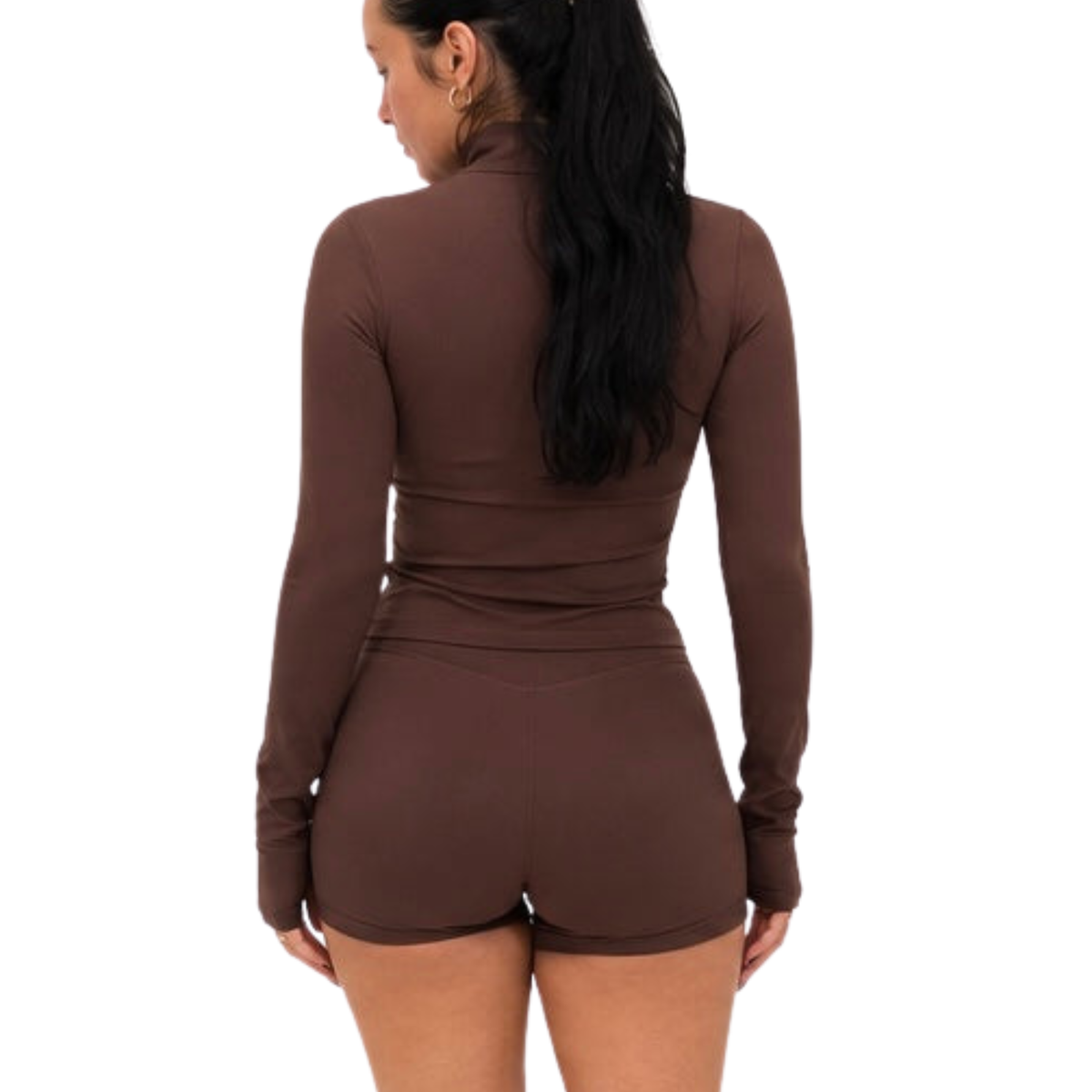 SCULPT Contour Zip Jacket – Espresso
