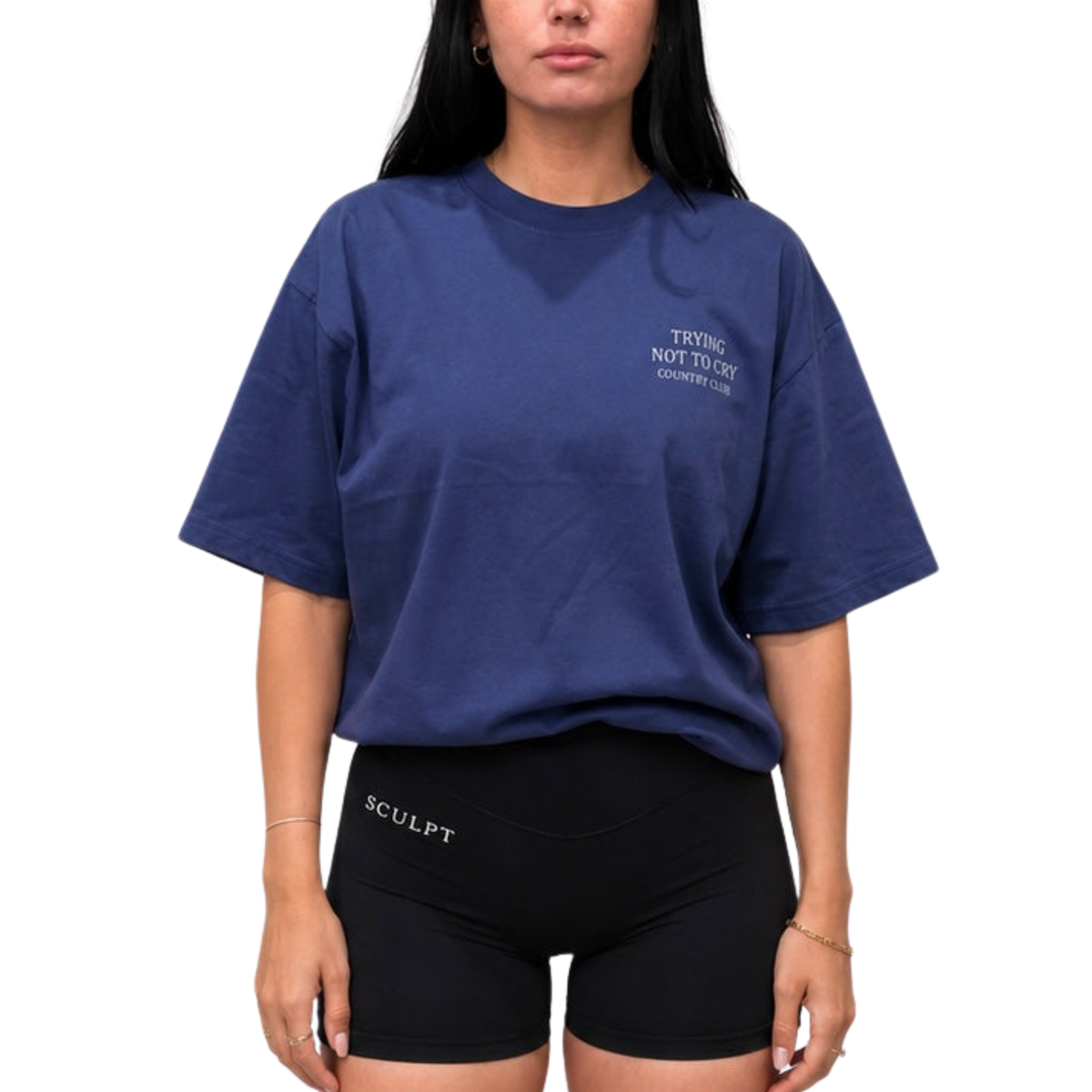 Trying not to cry Tee unisex -Navy