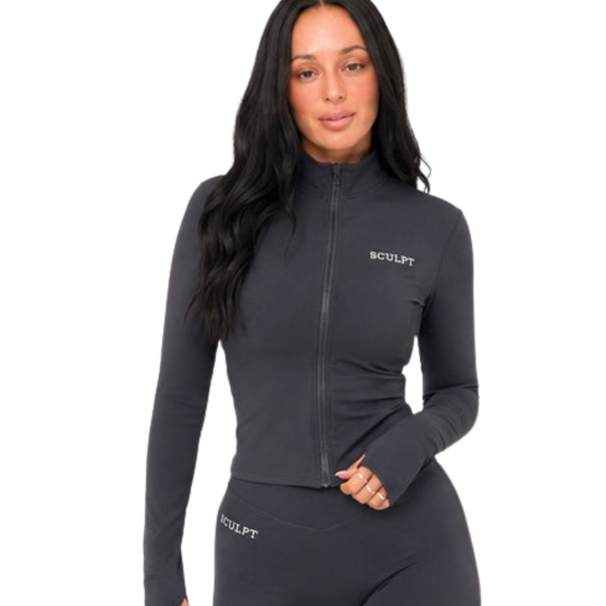 SCULPT Contour Zip Jacket – Black