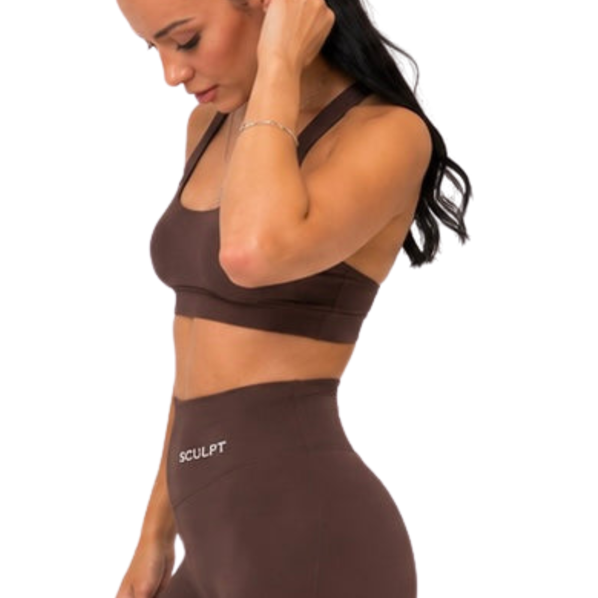 SCULPT Contour Halter Bra – Espresso