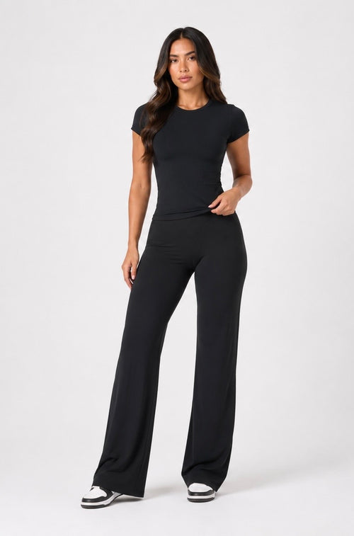 Contour tee-BLACK