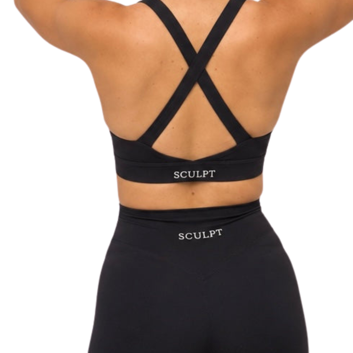 SCULPT Contour Halter Bra – Black
