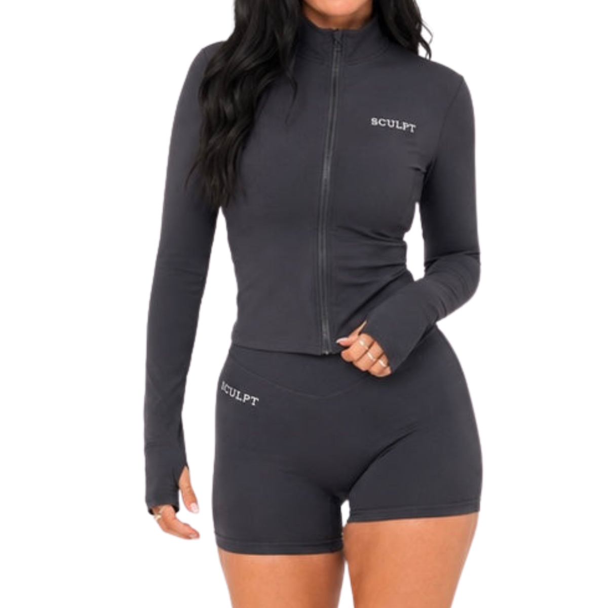 SCULPT Contour Zip Jacket – Black