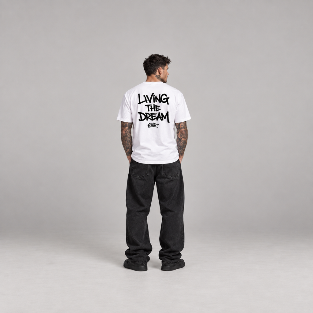 Colson Premium Oversized Embroidered Tee — White