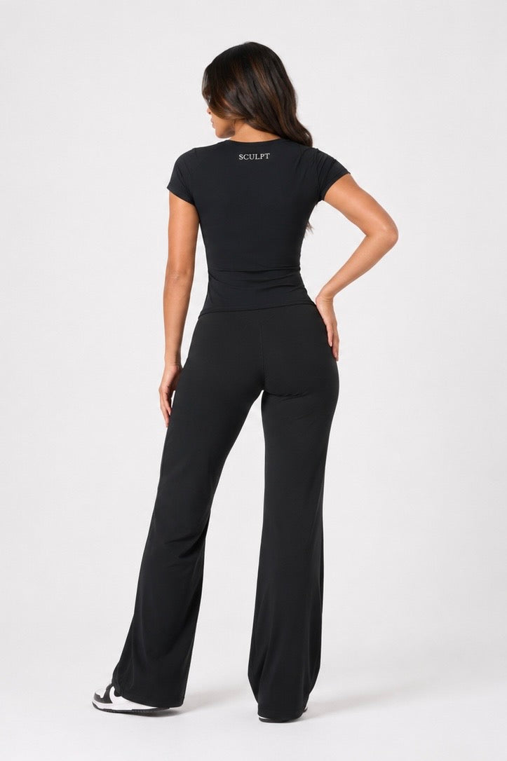 Contour tee-BLACK