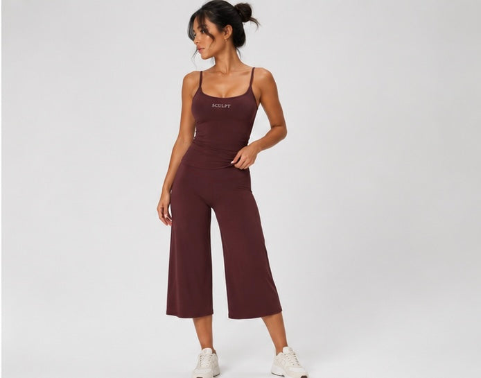 SCULPT Wide Leg Pant 3/4