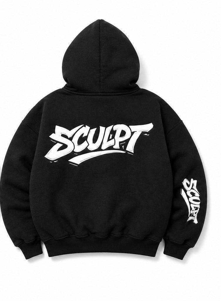 Limited Edition SCULPT Hoodie unisex -Black&White