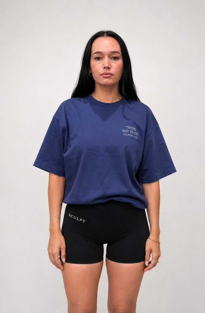 Trying not to cry Tee unisex -Navy
