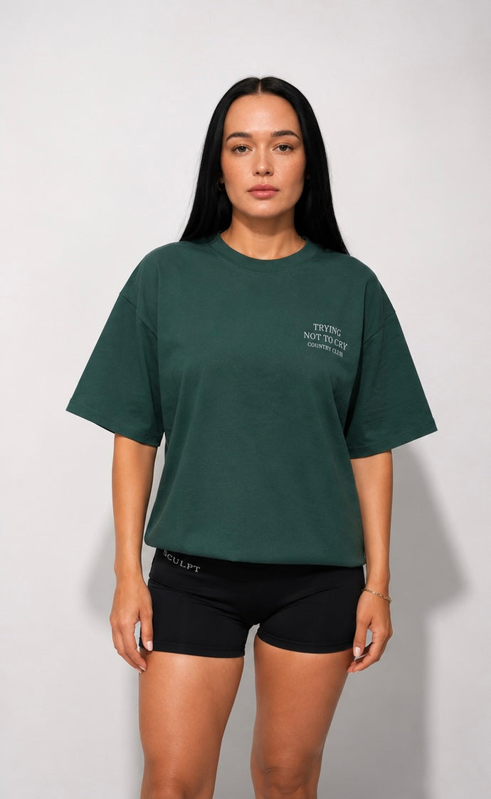 Trying not to cry Tee unisex -Forest