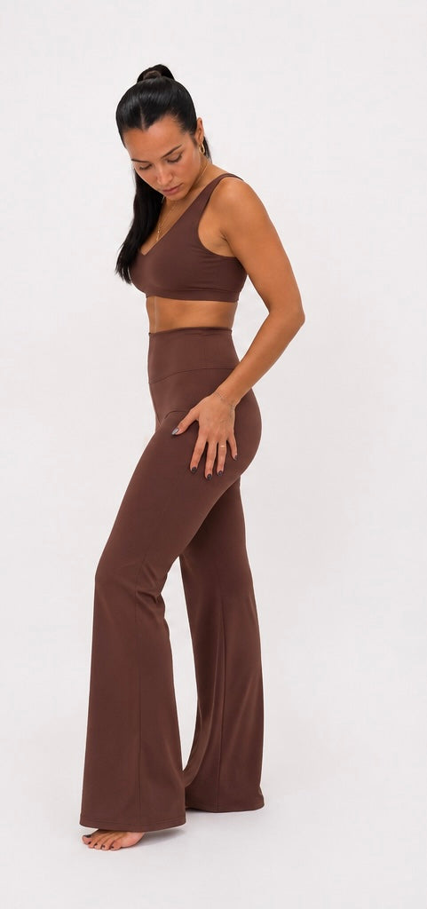 Wide leg -Chocolate