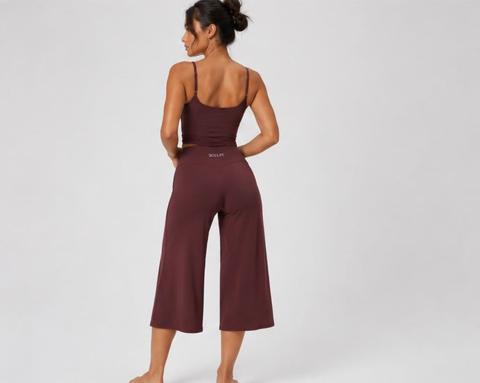 SCULPT Wide Leg Pant 3/4