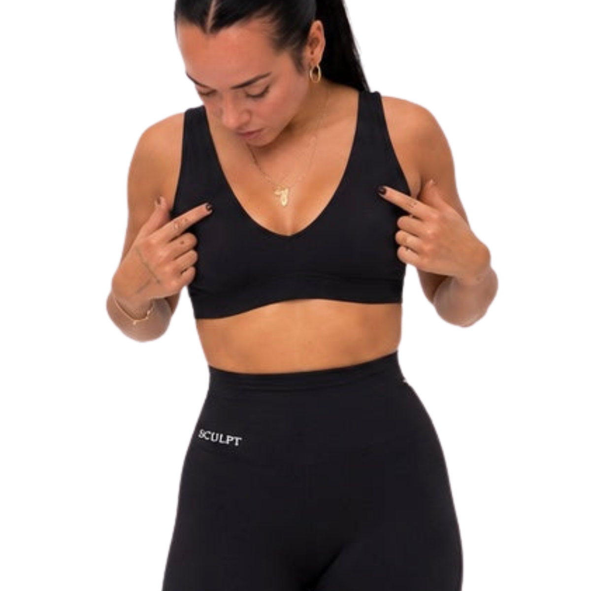 Halter bra -black
