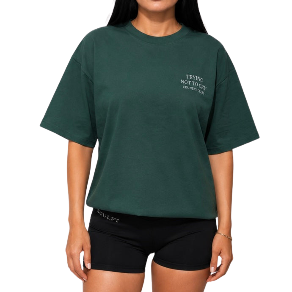 Trying not to cry Tee unisex -Forest